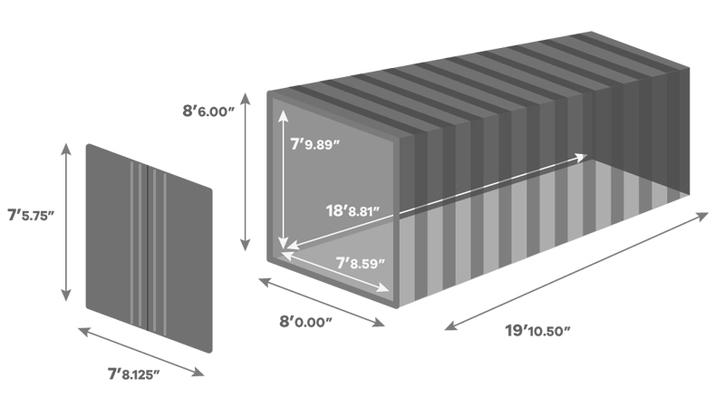 20 Foot Shipping Container - Earthrelo