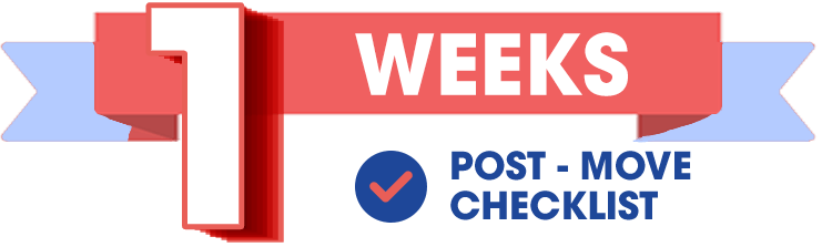 1 Week Post Move Checklist - Earthrelo